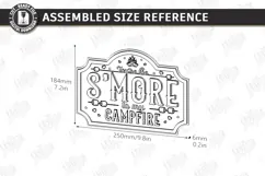 S’mores Station Sign Laser Cut | Outdoor Décor | Rustic SVG Product Image 2