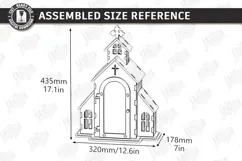 3D Layered Wooden Prayer Shrine Laser Cut | Display Stand Product Image 2