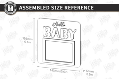 Baby Scan Frames Laser Cut Bundle | Photo Holders | New Born Product Image 9