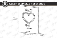 3D Floral Wedding Welcome Sign Laser Cut | Wedding Decor SVG Product Image 2