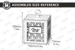 Mother's Day Gift Boxes Laser Cut Bundle | Floral Boxes SVG Product Image 24