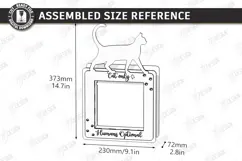 Wooden Cat Portal Door Laser Cut | Interior Cat Door Frame Product Image 3