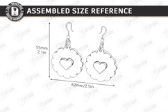 Valentine's Day Earrings Laser Cut|Hearts Shape|Accessories Product Image 2