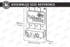 A-Frame Welcome Sign Laser Cut | Outdoor Decor | Garden SVG Product Image 2