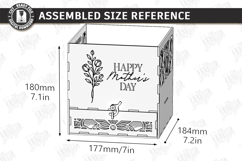 Flowers and Chocolate Box Laser Cut | Mother's Day Gift Idea Product Image 2