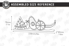 Coloring Montessori Toy for Kids Laser Cut | Paintable Fruit Product Image 2