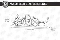 Coloring Montessori Toy for Kids Laser Cut | Paintable Fruit Product Image 2