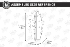 3D Wooden Cactus Laser Cut Bundle | Standing Desk Decor SVG Product Image 9