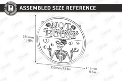 Anti Valentine Day Laser Cut | Sarcastic Round Door Sign SVG Product Image 2