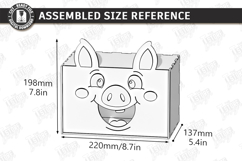 Funny Tissue Boxes Laser Cut Bundle | Cute Cartoon Animals Product Image 4