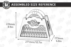 Flowers Basket Laser Cut | Floral Basket | Bouquet Holder Product Image 2