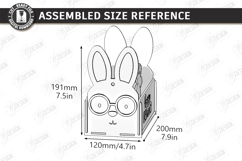 Easter Basket Laser Cut | Easter Bunny | Bunny Egg Crate SVG Product Image 2