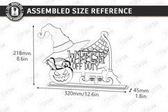 Witch Decor Laser Cut | Halloween Decor | Shelf Sitter | CNC Product Image 3