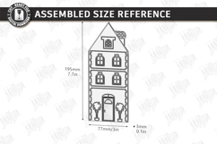 Miniature Village Blocks Toy Laser Cut | Town House Product Image 2