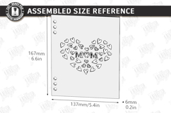 Mother's Day Greeting Card Laser Cut | 3D Floral Card Laser Product Image 2