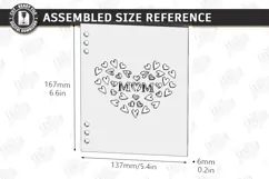 Mother's Day Greeting Card Laser Cut | 3D Floral Card Laser Product Image 2