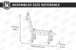 Animal Tape Dispenser Laser Cut | Desk Tape Holder | Giraffe Product Image 2