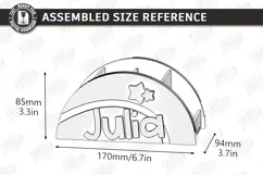 Sports Desk Organizer Laser Cut | Name Sign | Pencil Holder Product Image 2