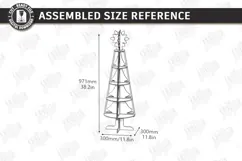 Christmas Tree Shelf Laser Cut | Christmas Tiered Tray | CNC Product Image 3