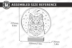 3D Layered Round Lamp Laser Cut Bundle | Wooden Night Light Product Image 20