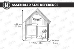 Farmhouse House Shelves Laser Cut Bundle | Rustic Wall Shelf Product Image 3