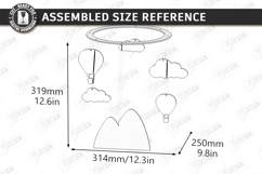 Baby Nursery Mobile Laser Cut Bundle | Newborn SVG | Nursery Product Image 19