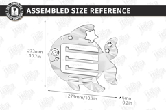 Baby Bow Holder Laser Cut | Hair Accessory Organizer SVG Product Image 9