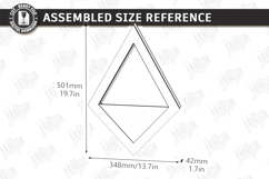 Modern Wall Planter Laser Cut | Geometric Vase | Home Decor Product Image 2