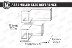 Corner Shelf Laser Cut | Wall Shelf | Wall Decor |Home Decor Product Image 2