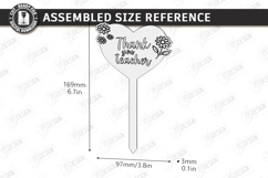 Teacher Plant Stake Laser Cut | Garden Sign | School Signs Product Image 2
