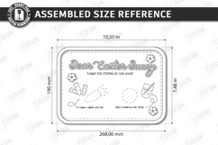 Easter Bunny Treat Tray Laser Cut | Serving Tray | Board SVG Product Image 2