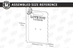 Valentine Flower Holders Card Laser Bundle | Bouquet Holders Product Image 4