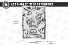 Tarot Card Coaster Laser Cut | Celestial Coaster | Mystical Product Image 2