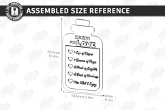 Valentine’s Day Board Laser Cut|Recipe for Love SVG|Kitchen Product Image 2