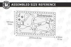 Dog Breed Card Puzzle Laser Cut | 3D Puzzle | Husky | CNC Product Image 4