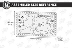 Wooden Dog Breed Card Puzzles Laser Cut Bundle | 3D Puzzle Product Image 15