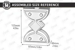 Acrylic Gradient Vase Laser Cut | Modern Acrylic Flower Vase Product Image 2