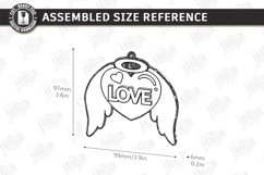 Valentine's Paintable Ornament Laser Cut Bundle | Coloring Product Image 14