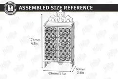 Miniature Cabinet Book Nook Laser Cut | Dollhouse | Closet Product Image 2