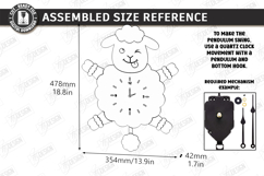 Pendulum Wall Clock Laser Cut Bundle | 3D Layered Clock SVG Product Image 21
