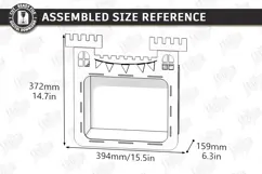 Kids Room Wall Shelf Laser Cut | Nursery Bookshelf Laser Cut Product Image 2