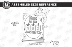 Books Read Tracker SVG - Personalized Wooden Book Counter Product Image 19