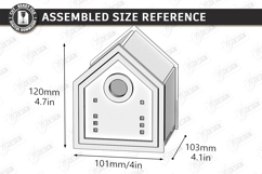 3D House Organizer Laser Cut | Storage Box | Village Cottage Product Image 4