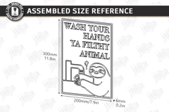 Funny Bathroom Wall Art Laser Cut Bundle | Sarcastic Signs Product Image 10