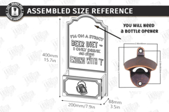 Beer Bottle Opener Laser Cut Bundle |Home Bar| Bar Tool SVG Product Image 20