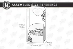 Mother's Day Flower Holder Laser Cut | Gift Basket SVG | CNC Product Image 2