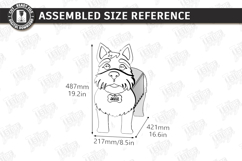 3D Dog Breeds Planters with Name Tag Laser Cut | Flower Pot Product Image 2