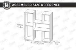 Wooden Letter Bookshelf Laser Cut Bundle | Wall Shelves SVG Product Image 20