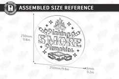 S’mores Station Sign Laser Cut | Outdoor Décor | Rustic SVG Product Image 2