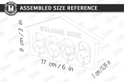 Family Key Holder Laser Cut | Decorative Wall Key Organizer Product Image 2